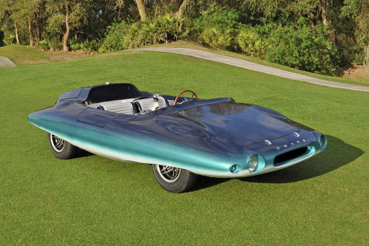 Above is a 1962 Covington Tiburon (Shark) Roadster, a fiberglass-bodied vehicle that has been called "the most streamlined car in the world." It has an engine and transmission from a 1971 Renault R10, according to the Maritime Aquarium at Norwalk, which is hosting a car show on June. 16.