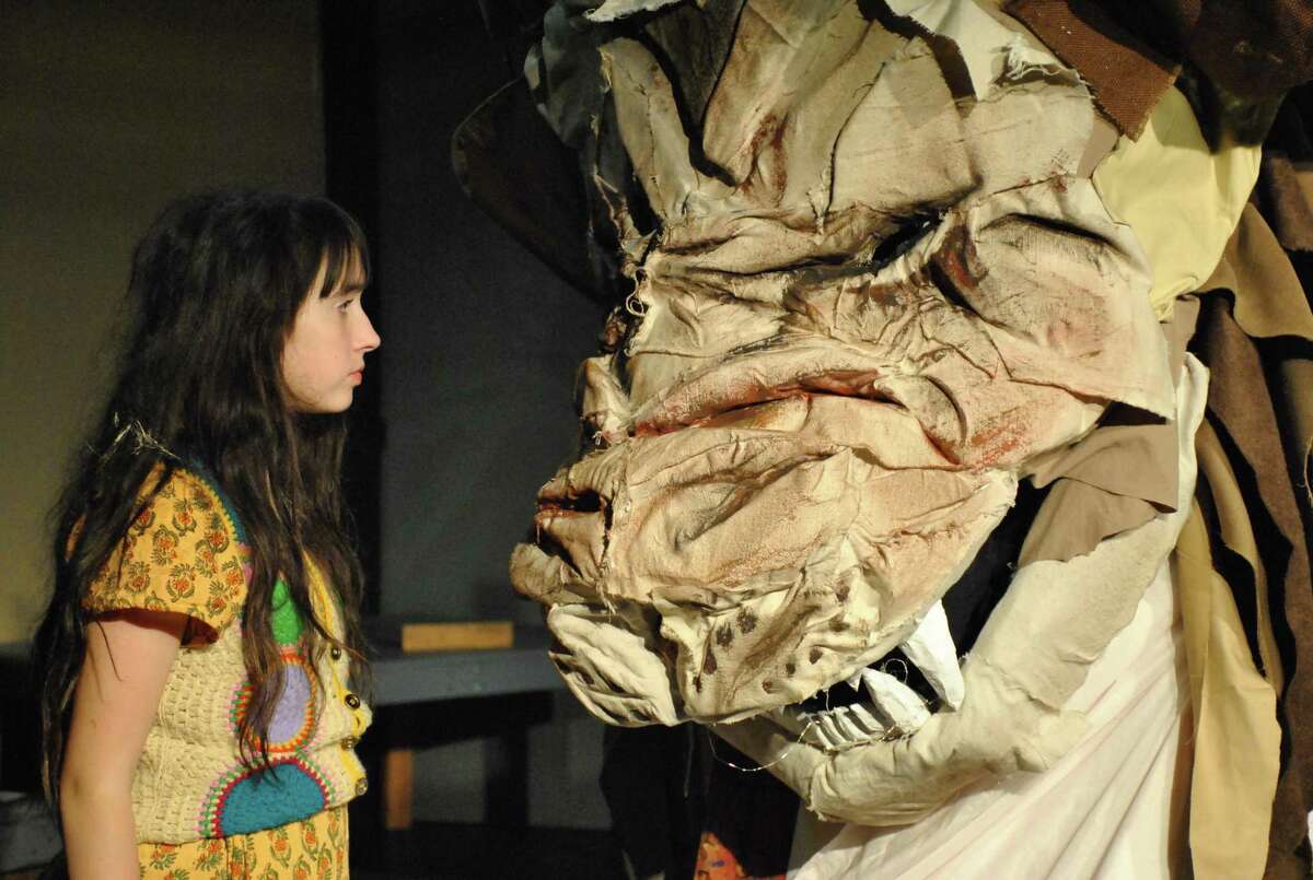 Cast member Mikayla Namen in a scene from Epoch Arts’ original play, “Paper Giants,” being performed this weekend in East Hampton.