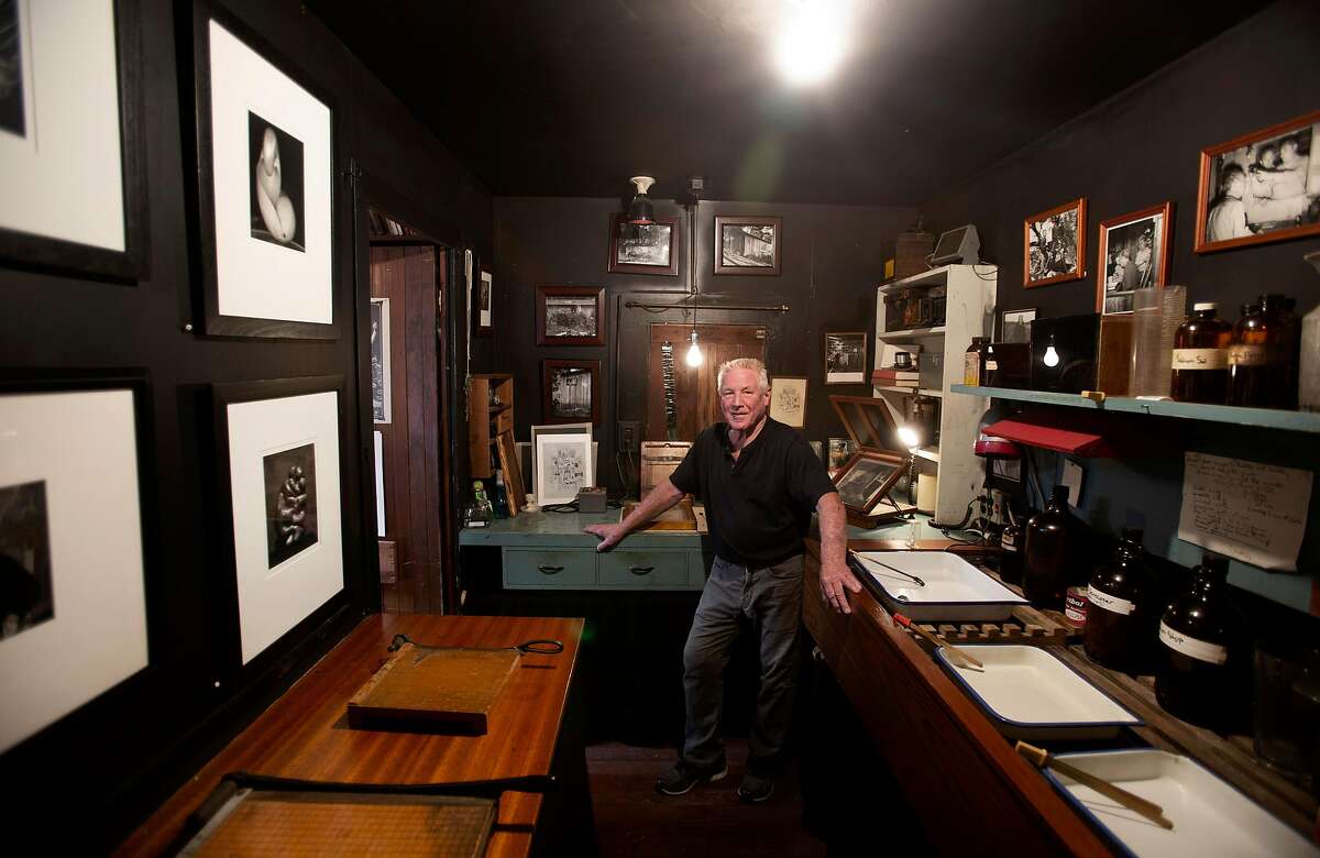 Kim Weston photographed in Edward Weston's darkroom in his home in Carmel, Calif. on Tuesday, May 22, 2018. Famed photographer Edward Weston was Kim Weston's grandfather and he has preserved his darkroom. Kim Weston is a photographer himself, primarily of nude studies. Carmel has played an important role in the history of photography.