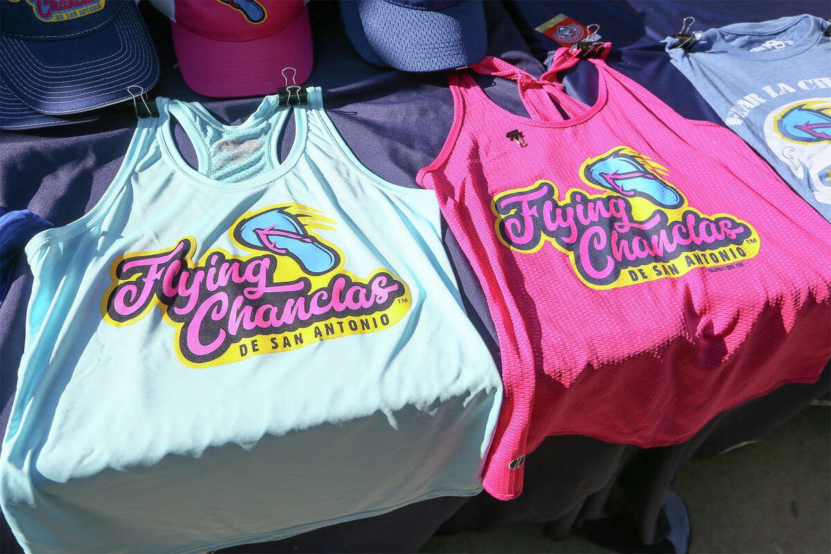 Flying Chanclas tops for sale during the Flying Chanclas' game with Tulsa at Wolff Stadium on Thursday, May 24, 2018. MARVIN PFEIFFER/mpfeiffer@express-news.net