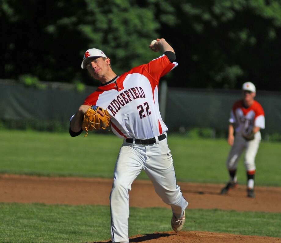 ridgefields alex price throws a pitch during a game against