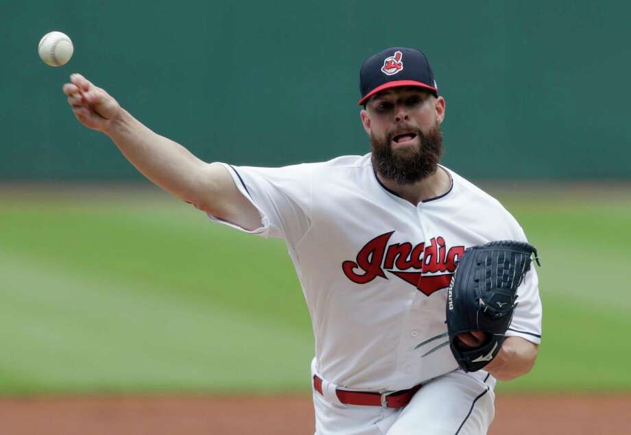 Cleveland Indians starting pitcher Corey Kluber delivers in the first inning of a baseball game against the Chicago White Sox, Wednesday, May 30, 2018, in Cleveland. (AP Photo/Tony Dejak) Photo: Tony Dejak / AP 2018