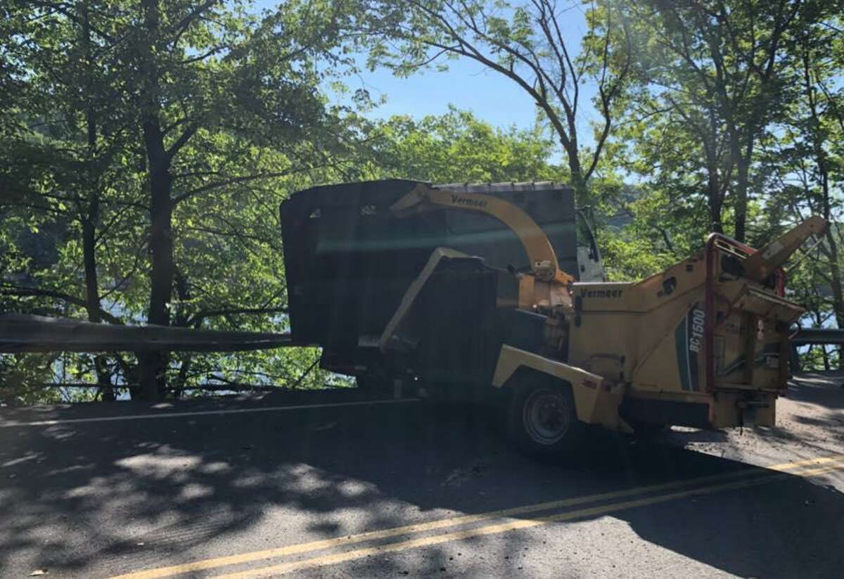 Truck Hauling Wood Chipper Nearly Falls Into Housatonic River