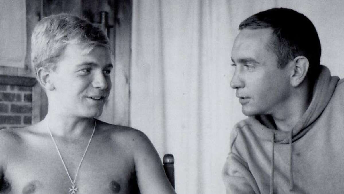 (l to r) Terrence McNally with Edward Albee in a still from the new documentary "Every Act of Life," which will be shown at Frameline 42 on June 16 at the Castro Theater.