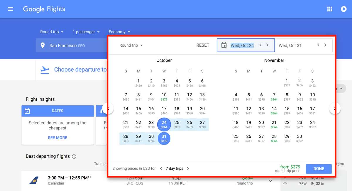 Figuring out the new Google Flights