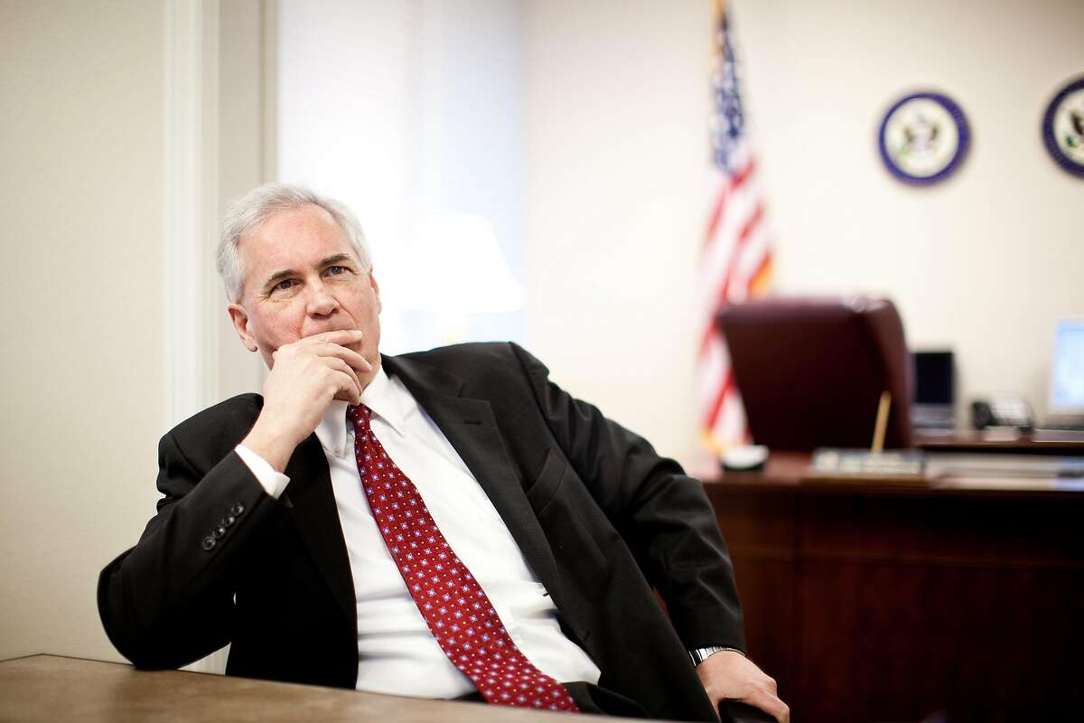 Republican Rep. Tom McClintock is interviewed in his office February 19, 2013 in Granite Bay, California.