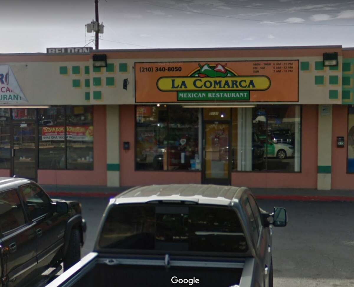 La Comarca Mexican Restaurant: : 5131 West Ave. Date: 01/18/2019 Score: 77 Highlights: Evidence of pests can be observed in the establishment. Staff using black trash bags and grocery bags to store food. Meat cutter had heavy debris build-up. Observed visible soiled meat cutting machine, cutting boards and drying racks with milder-like substance. Bare hand contact was observed with ready-to-eat foods. Prepared foods were incorrectly dated. 