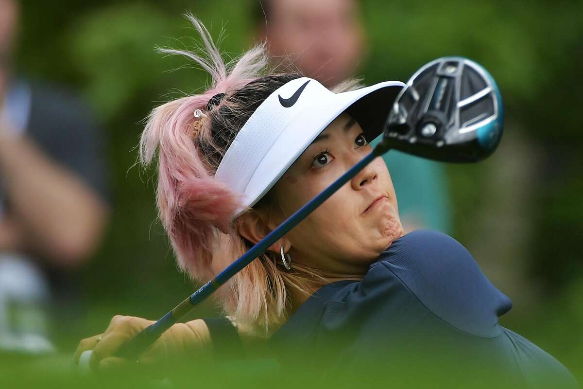 SHOAL CREEK, AL - MAY 31: Michelle Wie of the United States plays her tee shot on the 14th hole during the first round of the 2018 U.S. Women's Open at Shoal Creek on May 31, 2018 in Shoal Creek, Alabama. (Photo by Drew Hallowell/Getty Images) *** BESTPIX ***