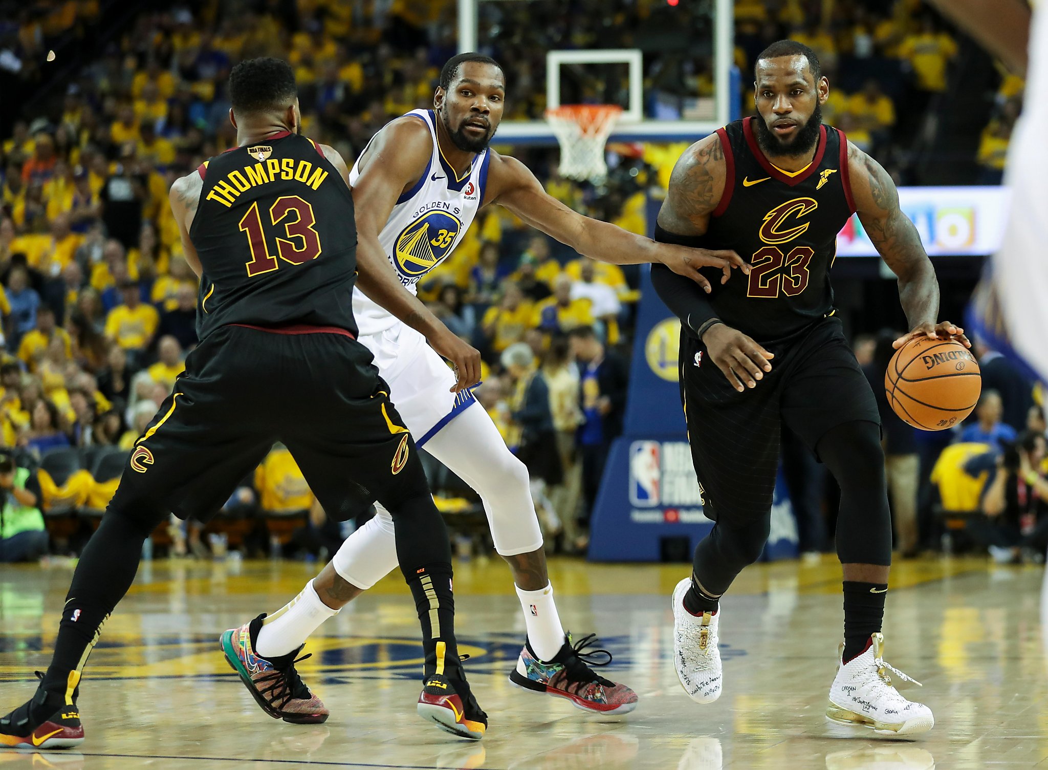 For The Win on X: LeBron James wore shorts with his suit (???) for Game 1  of the NBA Finals   / X