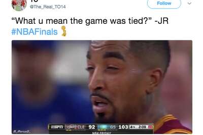 Exasperated Lebron And J R Smith The Best Memes From A Wild Game 1 Of The Nba Finals