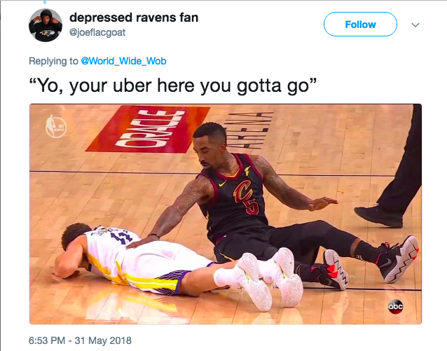 LeBron James Meme After JR Smith Blunder Sums up Cavs' Game 1 Finals