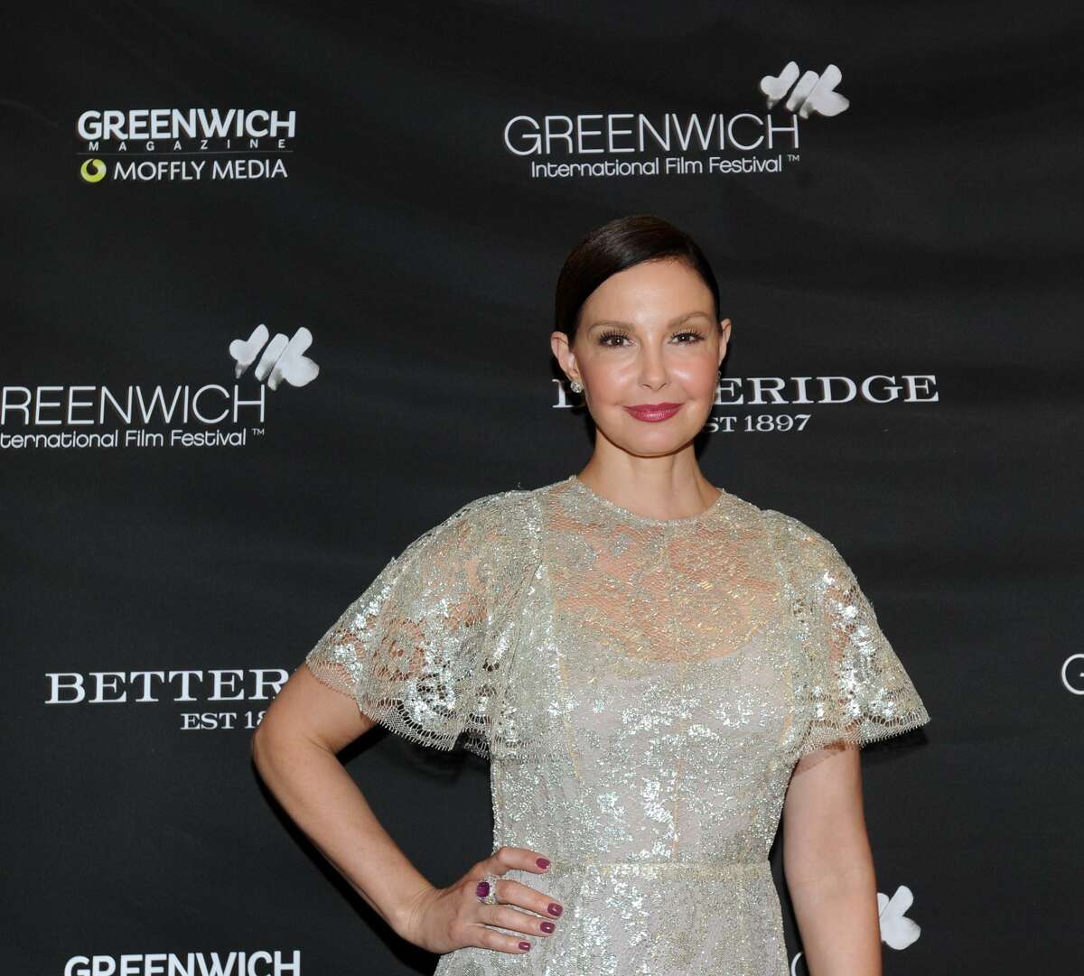 Ashley Judd arrives at the Changemaker Gala at Betteridge Jewelers in Greenwich as part of the Greenwich International Film Festival. The gala honored the actress and activist. The film festival continues Saturday and Sunday in venues around town.