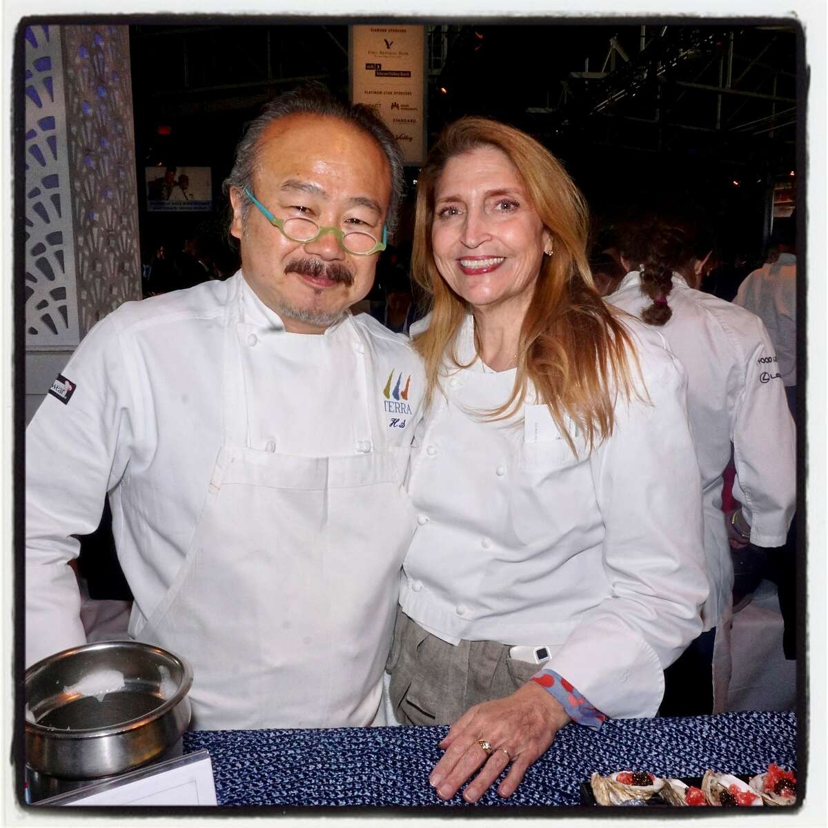 Terra chef-owners Hire Sone and his wife, Lissa Doumani, at the Star Chefs & Vintners Gala. May 20, 2018.