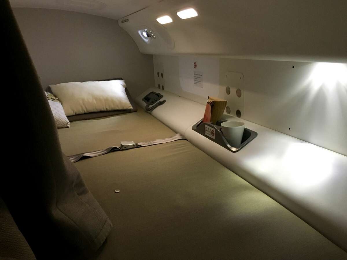 Where pilots and flight attendants sleep on long flights