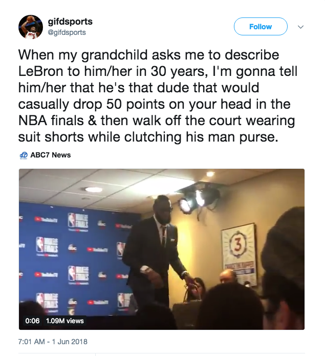 The moment LeBron James coolly walks out of press conference 