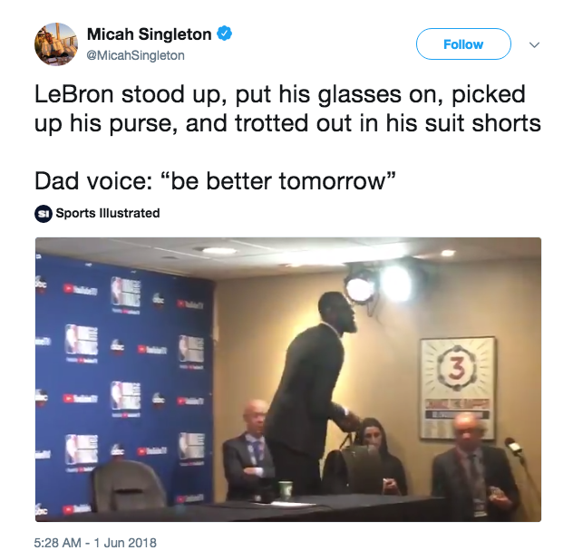 A day later, internet can't get over the way LeBron James walked