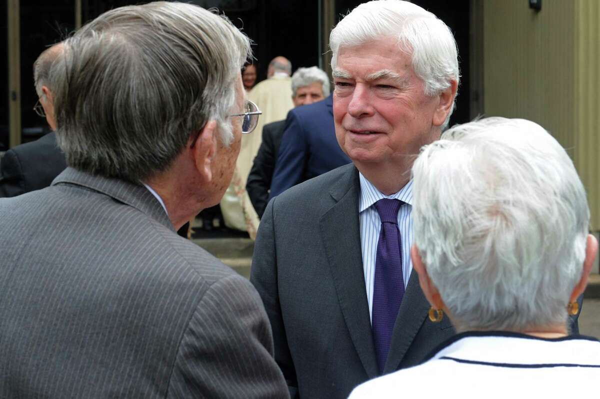 Former US Senator Chris Dodd (D-CT) attends the funeral for former three-term Norwalk Mayor, Frank N. Zullo, Friday, June 1, 2018, at St. Philip Church in Norwalk, Conn. Chris Dodd, former U.S. senator for Connecticut Dodd was one of four advisers who helped Biden choose Vice President-elect Kamala Harris as his running mate this spring and summer. A Democrat, Dodd served as U.S. senator to Connecticut from 1981 to 2011. He’s now senior counsel at the Washington, D.C.-based law firm Arnold and Porter. If Dodd wants an administration job, he’s most likely to get one, of Connecticut politicians, given his almost 40-year, close friendship with Biden from their days in the Senate. When asked if he wanted an administration post in an exclusive interview in October, Dodd said he “had not crossed that bridge” and was focused on helping Biden win the election. Dodd could be a lead candidate for U.S. ambassador to Ireland, the Irish Times reported.    