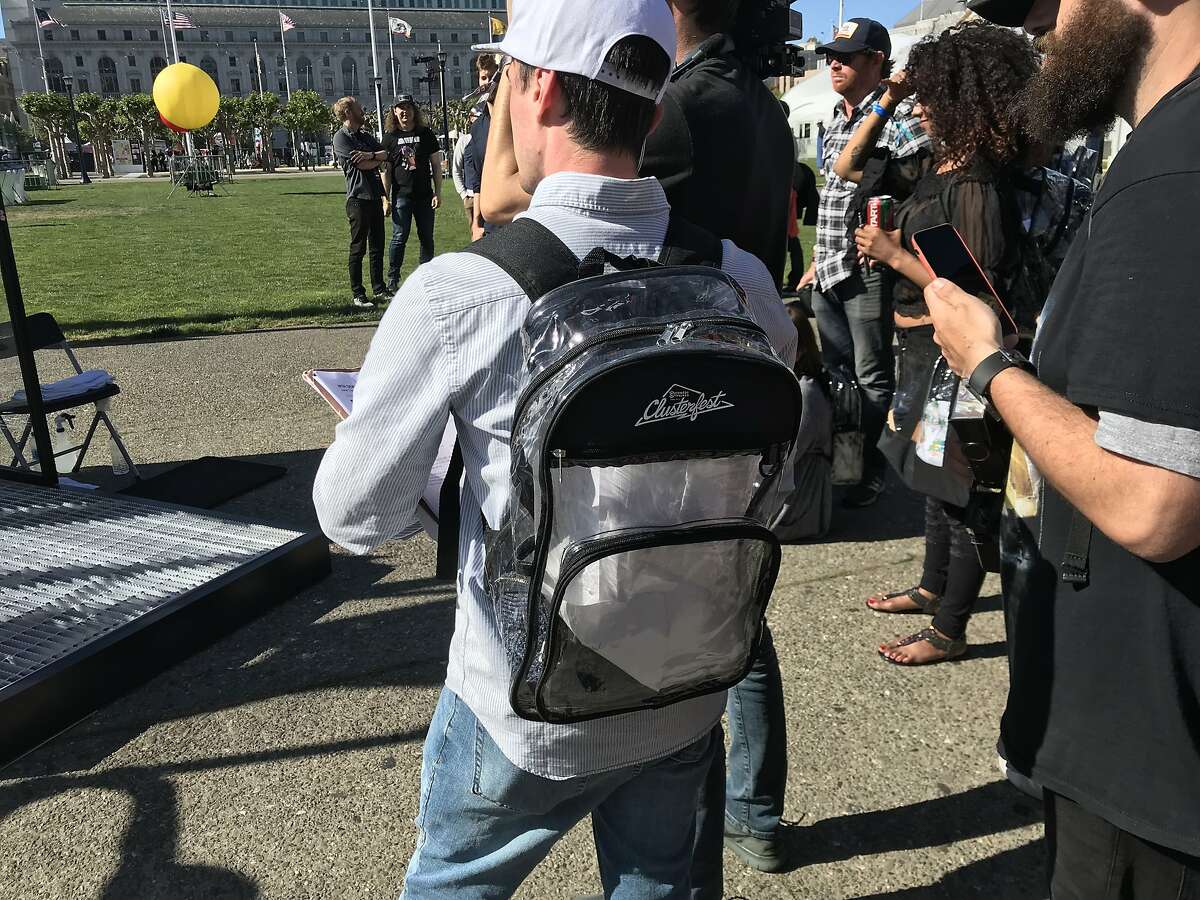 clear festival backpack