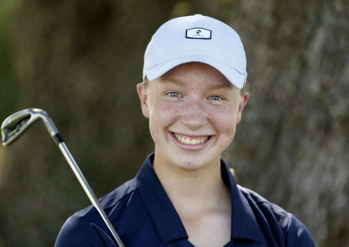 Brandeis' Emma McMyler is one of the 10 athletes named to the 2018 Express-News All-Area Super Team for golf at TPC on Wednesday, May 30, 2018.