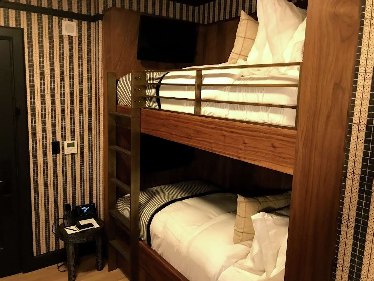 Unique bunk-bedded rooms at the Proper Hotel in San Francisco
