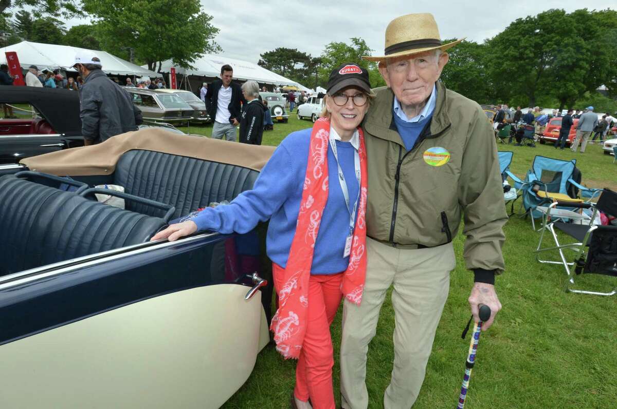Weston's Alden Sherman and wife Jo Shields Sherman brought their 1938 Bugatti Type 57 C to the Greenwich Concours d'Elegance at Roger Sherman Baldwin Park in Greenwich Conn. on Sunday june 3, 2018