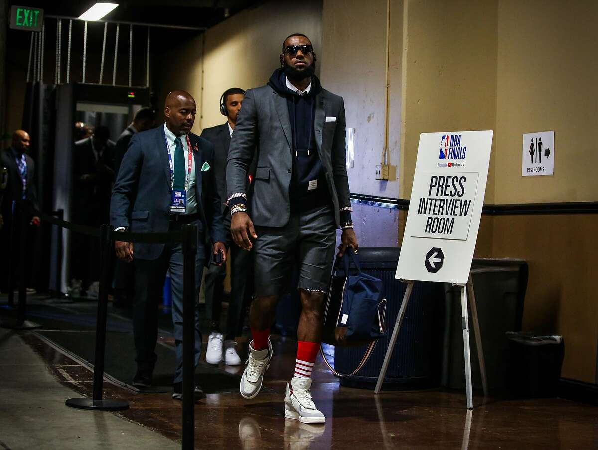 NBA Finals: Why did LeBron James wear shorts with his suit to Game 1?