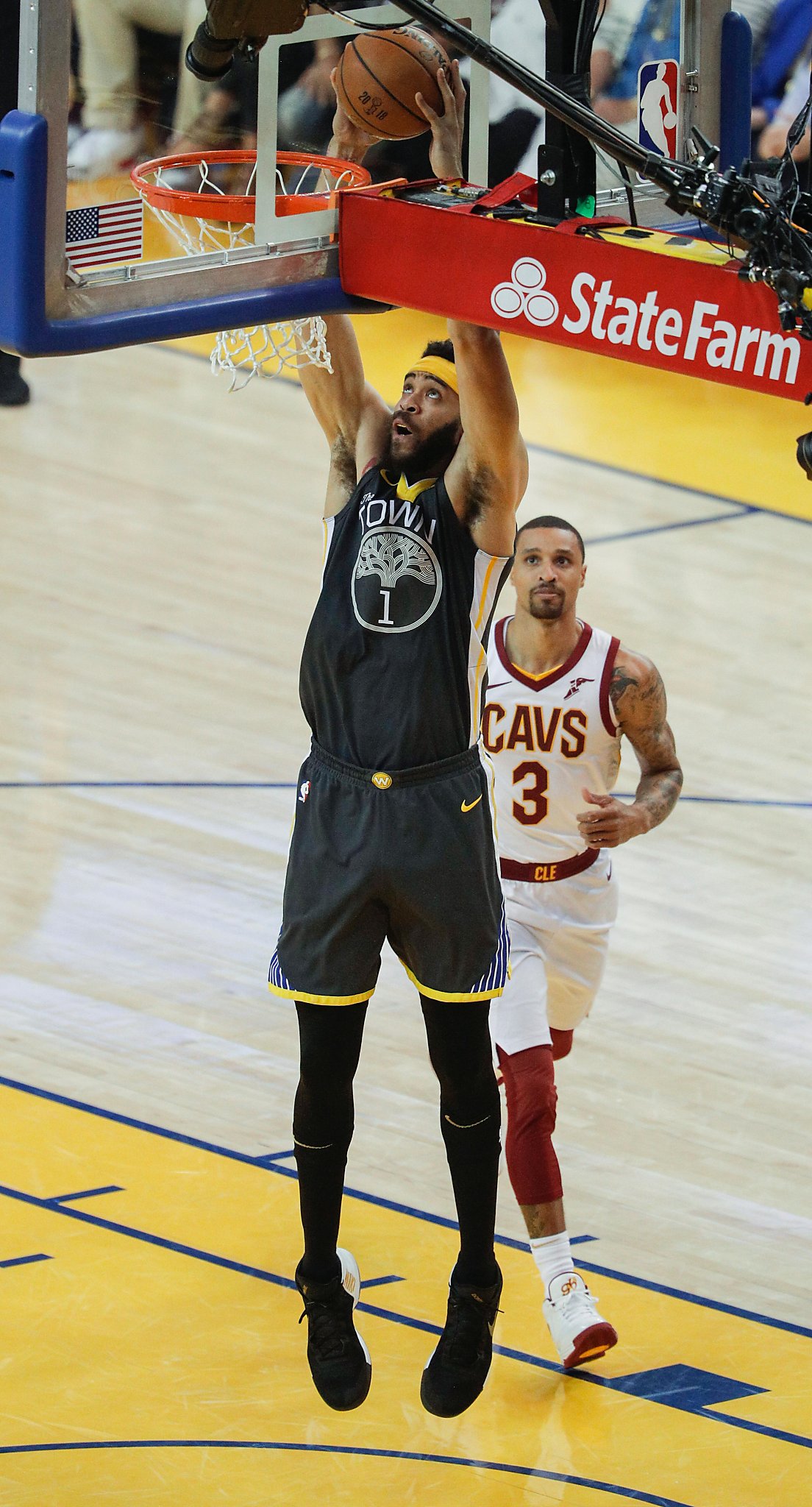 Draymond Green joins LeBron James in the shorts-suit brigade at Game 2