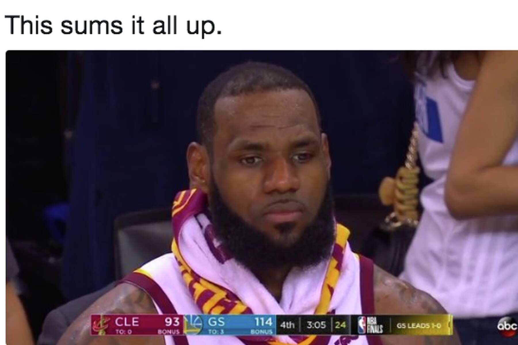 Sad Lebron Steph S Shooting And J R Smith The Best Memes From Game 2 Of The Nba Finals