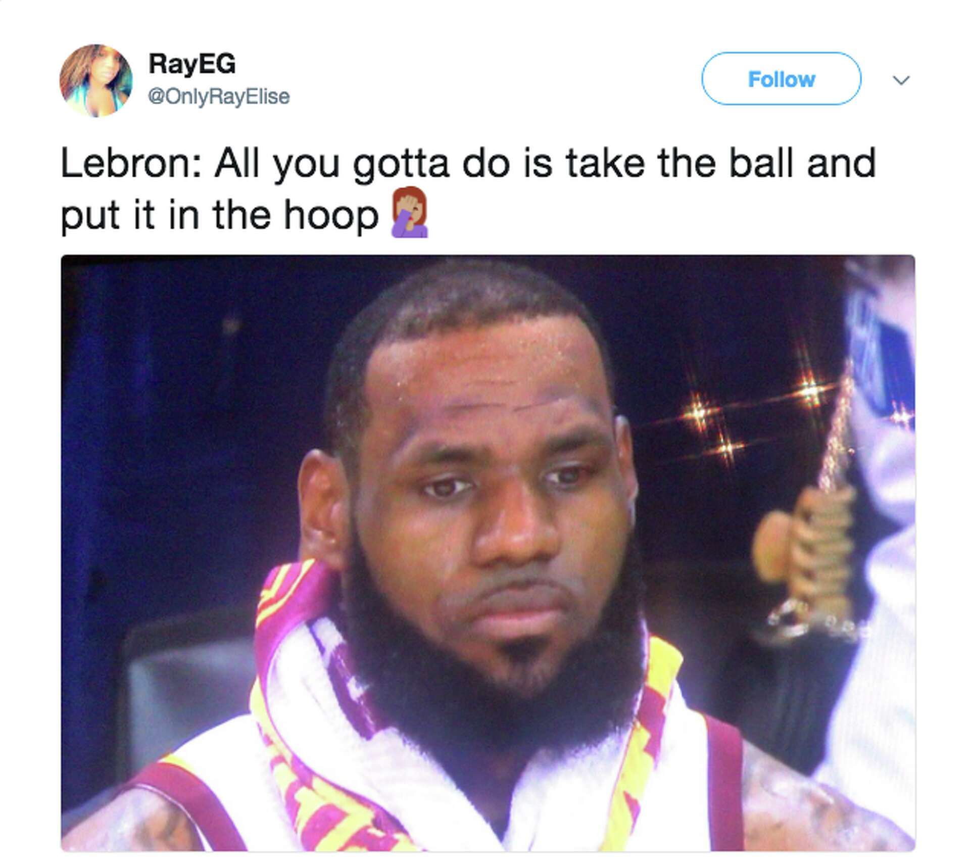 Sad LeBron, Steph's shooting and J.R. Smith: The best memes from Game 2 of  the NBA Finals, image size:1920x1706