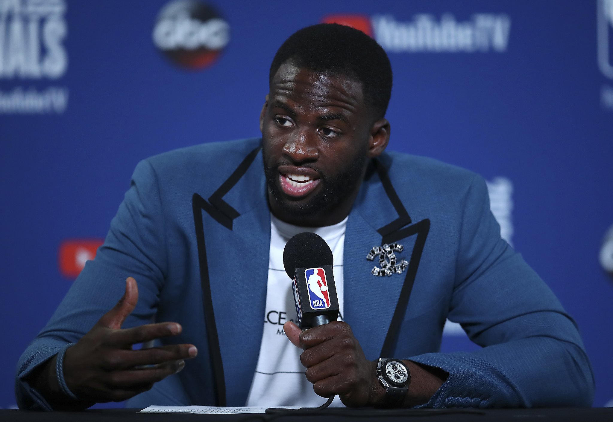 draymond green dress shorts Draymond Green joins LeBron James in the shorts-suit brigade at Game 2