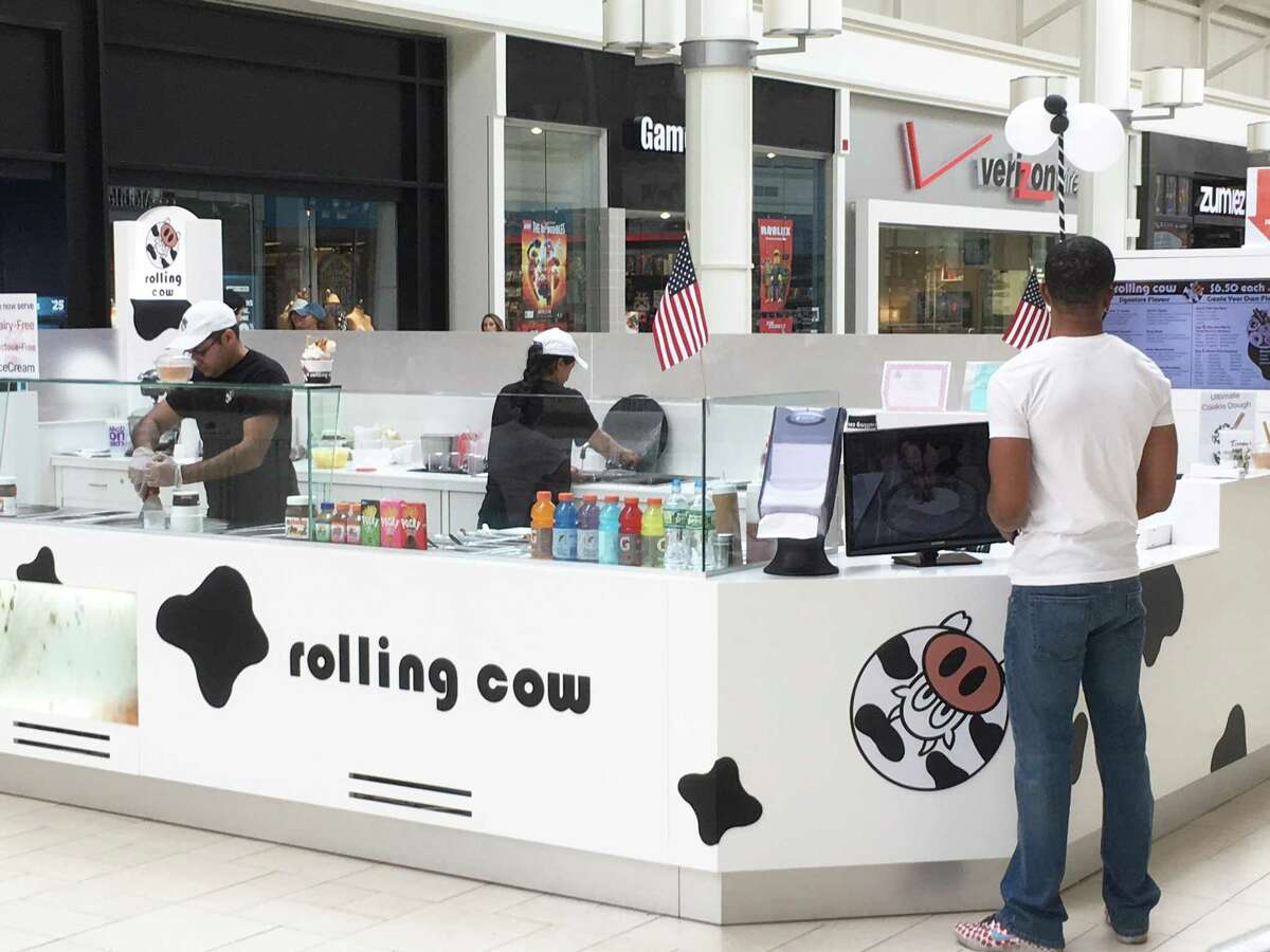 Rolling Cow's new ice cream stand at Danbury Fair mall in Danbury, Conn., on June 4, 2018.