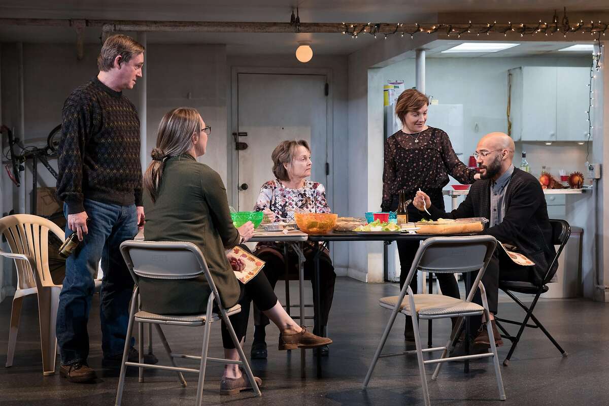 From left:�Richard Thomas, Therese Plaehn, Pamela Reed, Daisy Eagan and Luis Vega in "The Humans" at SHN's Orpheum Theatre.