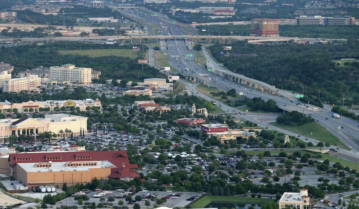 Aerial view of The Rim area in 2016. A city of San Antonio climate action plan doesn’t take into full account how much the city’s growth strategies has affected the environment — and left it one of the most economically segregated cities in the country.