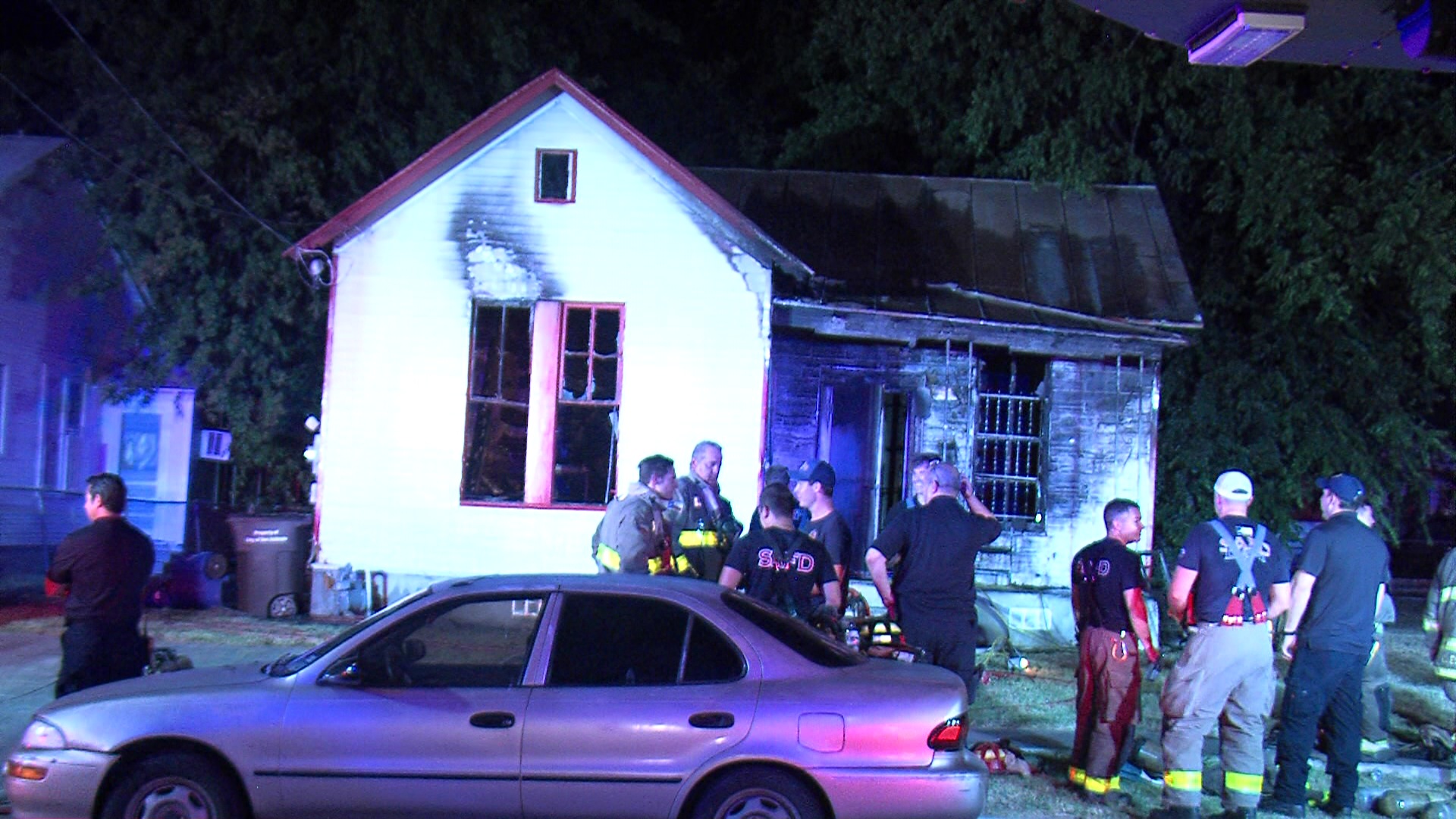 Authorities: Woman becomes combative with firefighters at her burning home