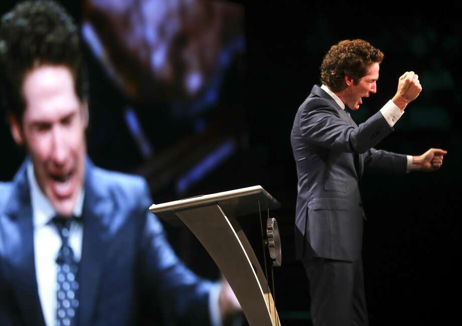 PHOTOS: Social media reacts to city honoring Joel Osteen's church for its Harvey recovery effortsÂ 
Minister Joel Osteen holds "A Night of Hope" event last year in Los Angeles.
>>>See social media's reaction to news that the city was honoring Osteen's effortsÂ  Photo: Elizabeth Conley/Houston Chronicle