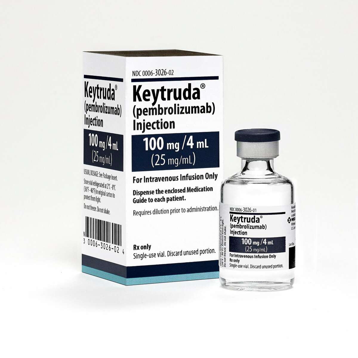 Keytruda is a prescription medicine used to treat a kind of skin cancer called melanoma Keytruda 100mg/4mL Vial and Carton 2015 (Michael Lund/Merck Global Creative Studios)
