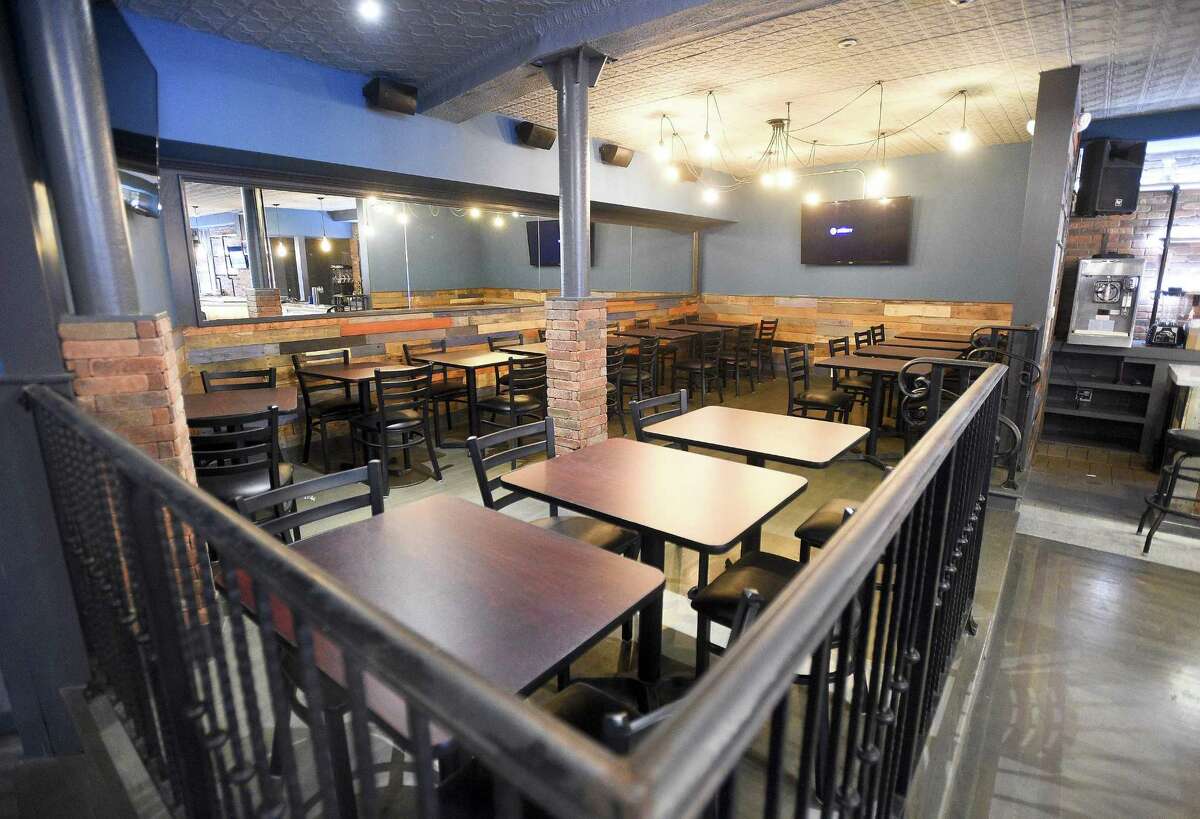 A view of the dining area inside The Factory Bar & Grill, at 261 Main St., in downtown Stamford, Conn.