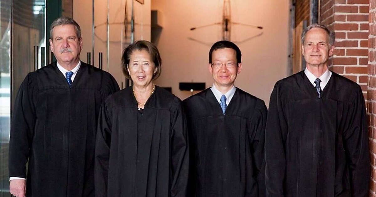(Left to right) Judge Curtis Karnow, Judge Cynthia Ming-mei Lee, Judge Andrew Cheng and Judge Jeffrey Ross.