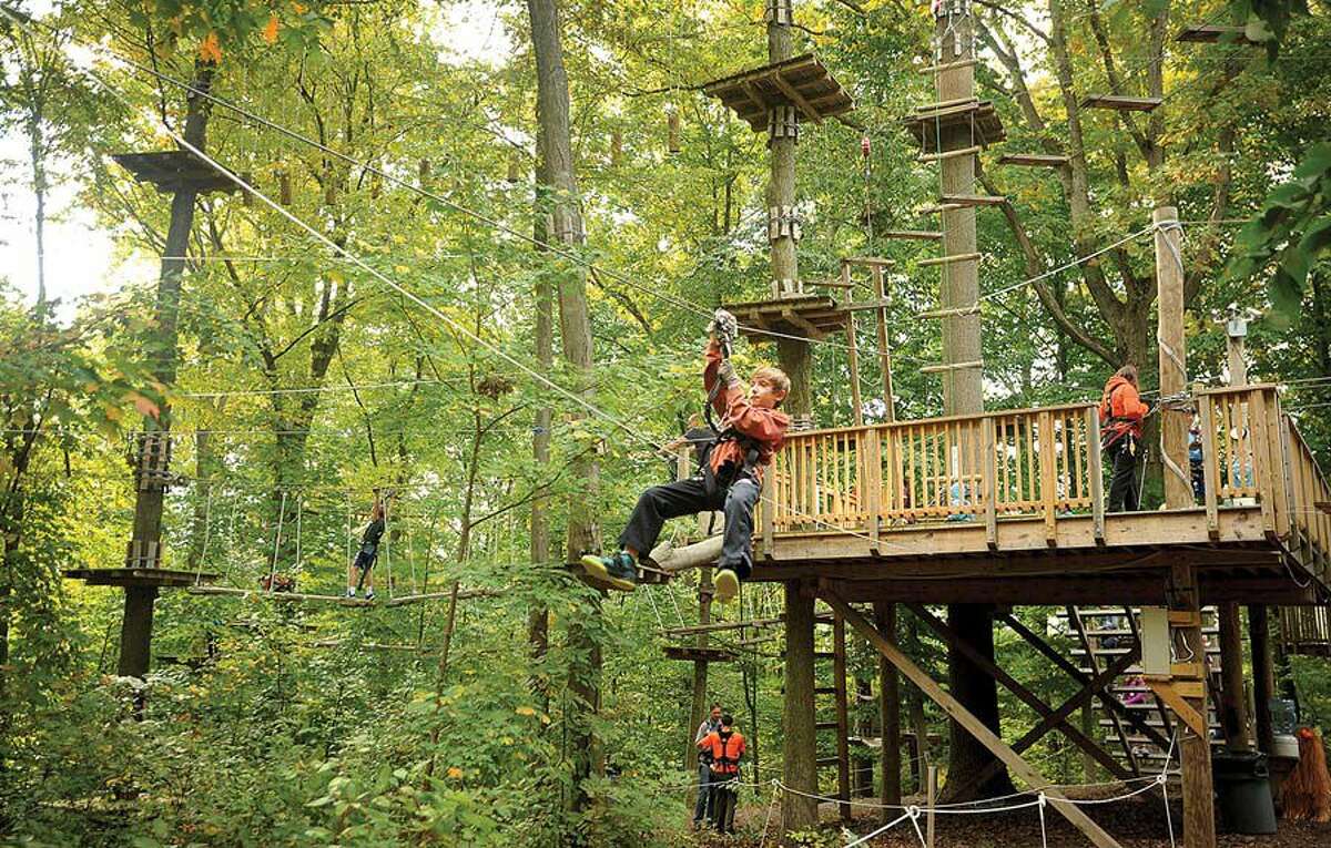 Jump, glide, climb 5 CT ropes courses to challenge your body and mind