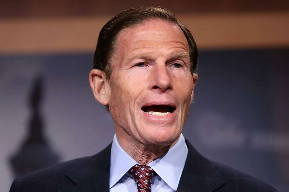 Sen. Richard Blumenthal, D-Conn., speaks during a news conference at the U.S. Captiol January 12, 2017 in Washington, DC. The Democratic senator said hewould vote against his colleague Sen. Jeff Sessions (R-AL) for attorney general of the United States.