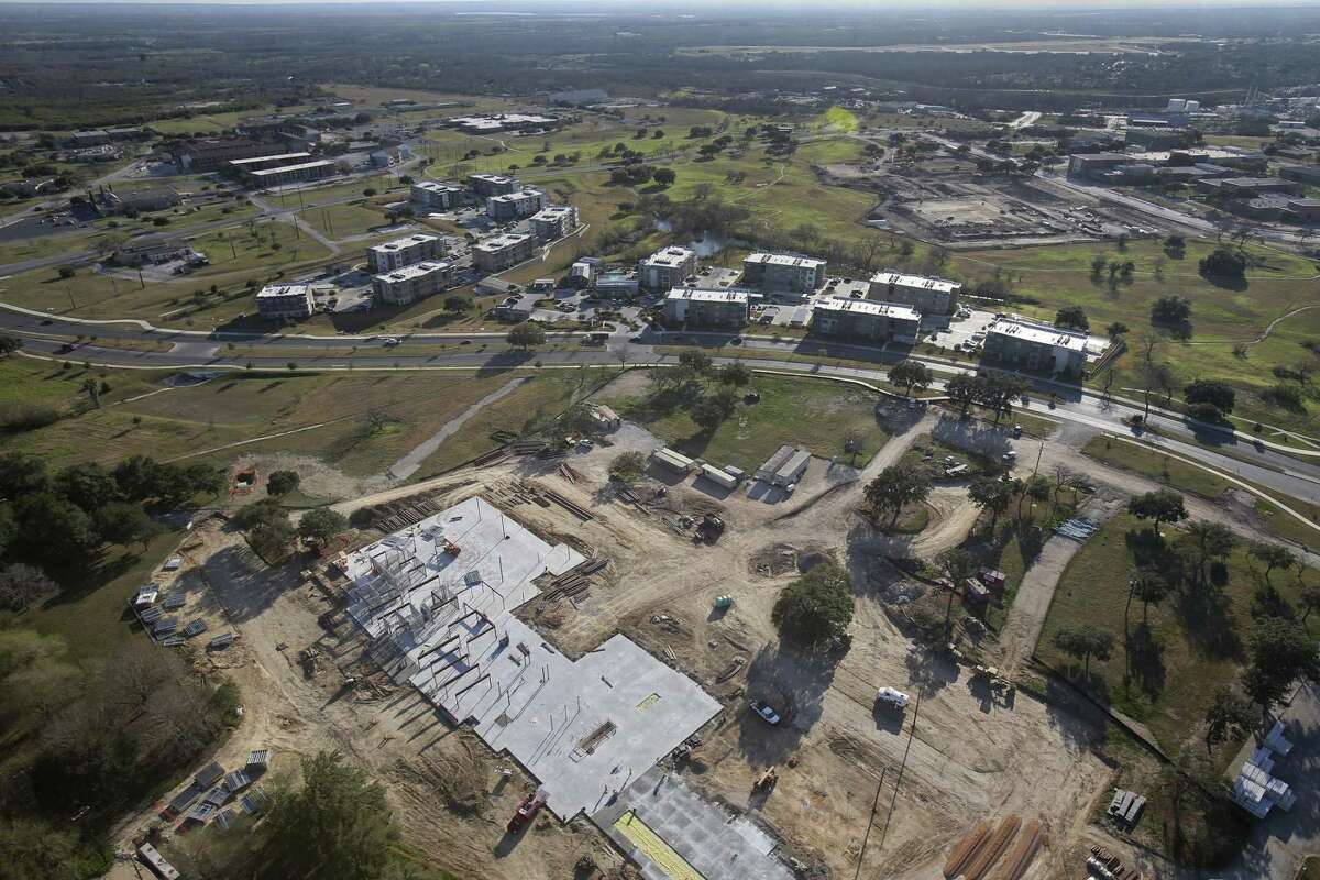 Construction started on the Embassy Suites Hotel off South New Braunfels Avenue in Brooks City Base in 2016. The hotel is six stories and includes an 8,000 foot ballroom.