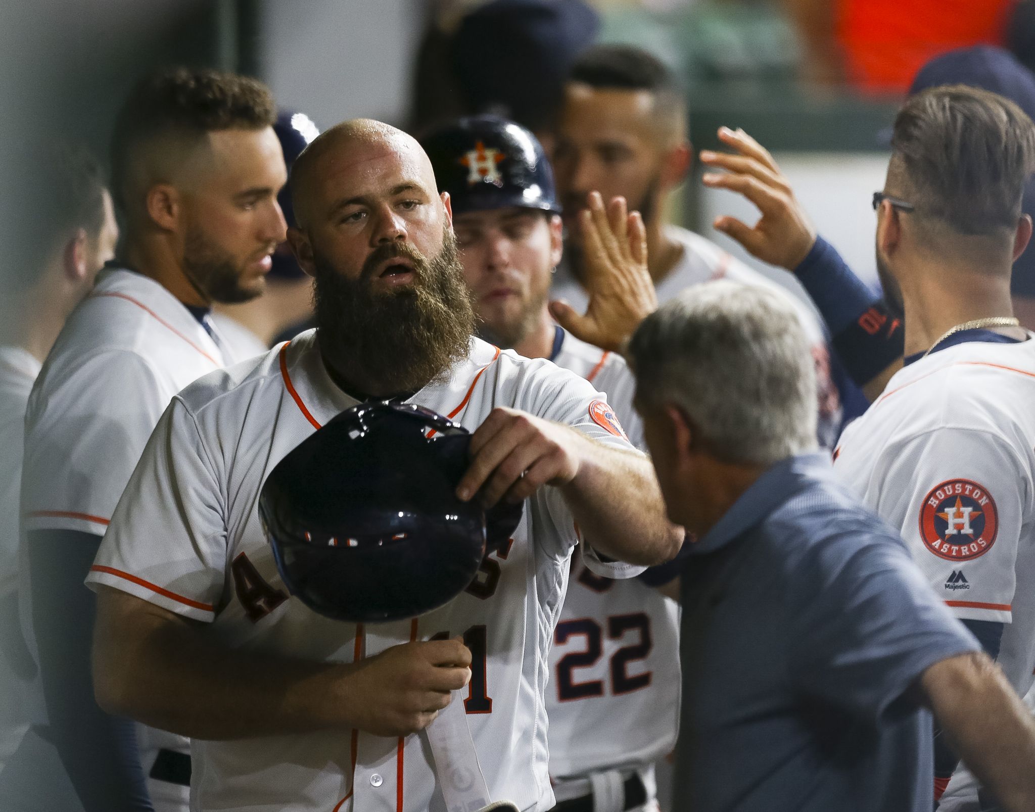 Houston Astros Martín Maldonado GIF - Houston Astros Martín Maldonado Hugs  For Homers - Discover & Share GIFs