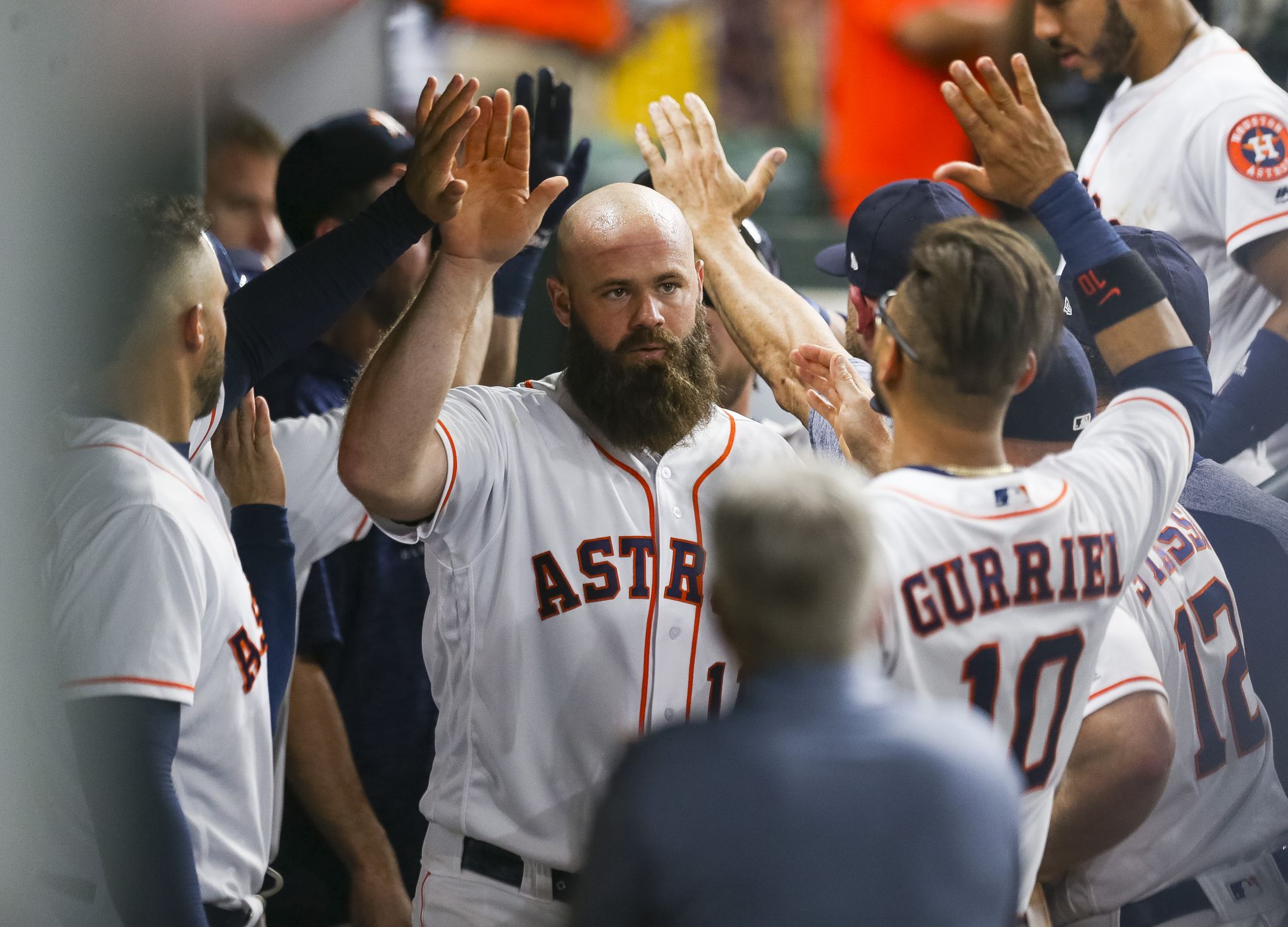 Houston Astros pull off grand-slam tribute to teammate in hysterical  dress-up day - CultureMap Houston