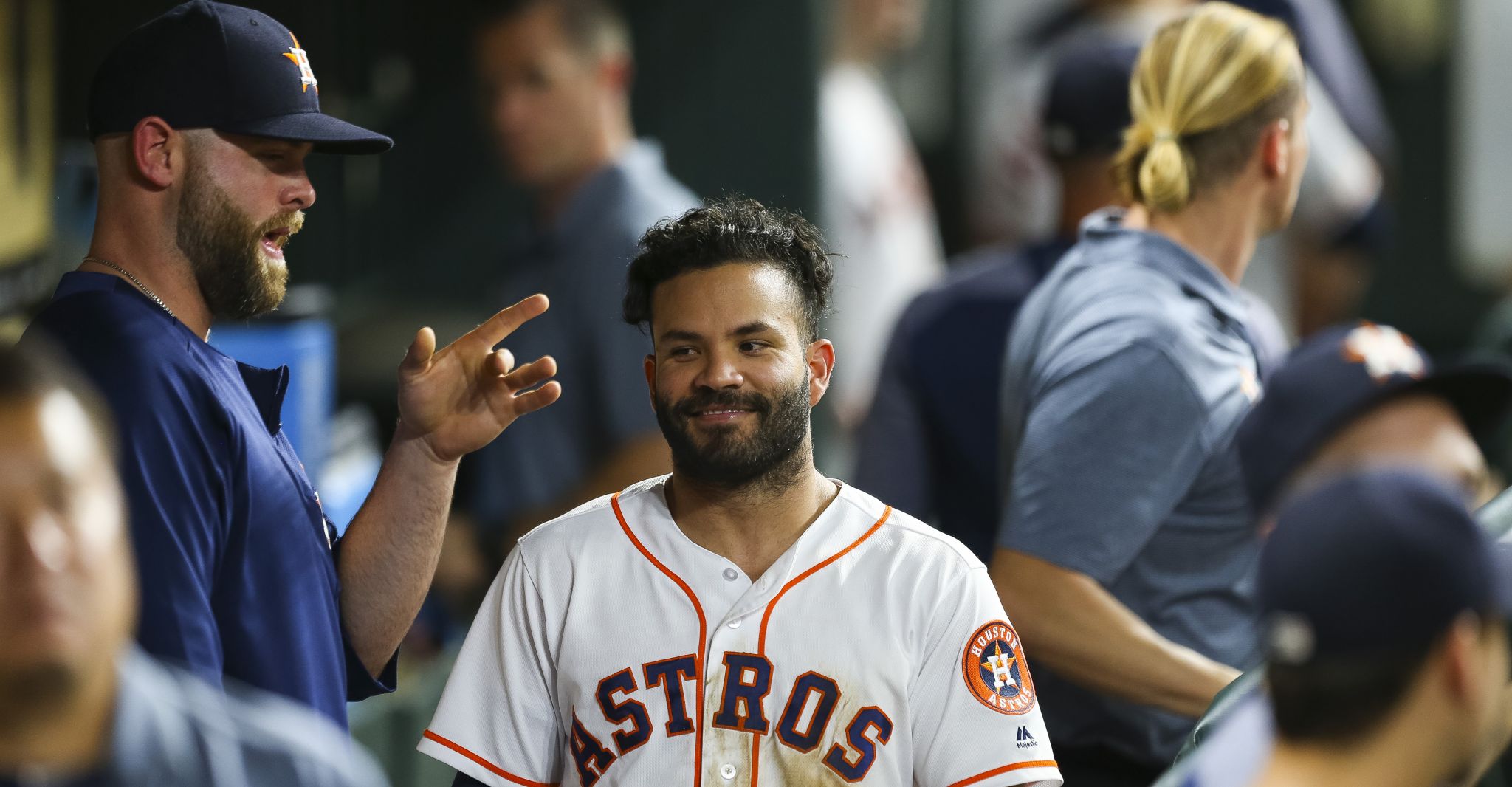 Houston Astros pull off grand-slam tribute to teammate in hysterical  dress-up day - CultureMap Houston