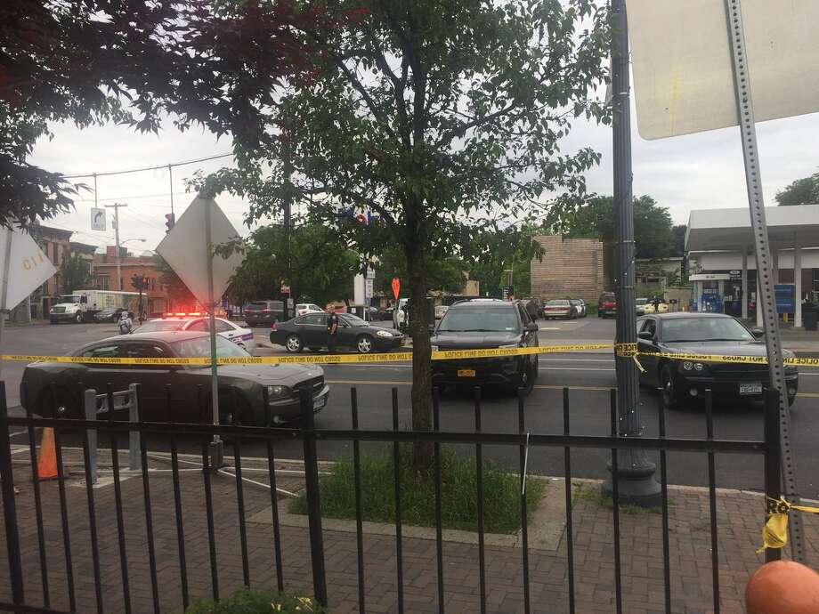 Four people were stabbed at about 1 a.m. June 7, 2018,on Madison Avenue near Lark Street, police said. (Steve Hughes/ Times Union)