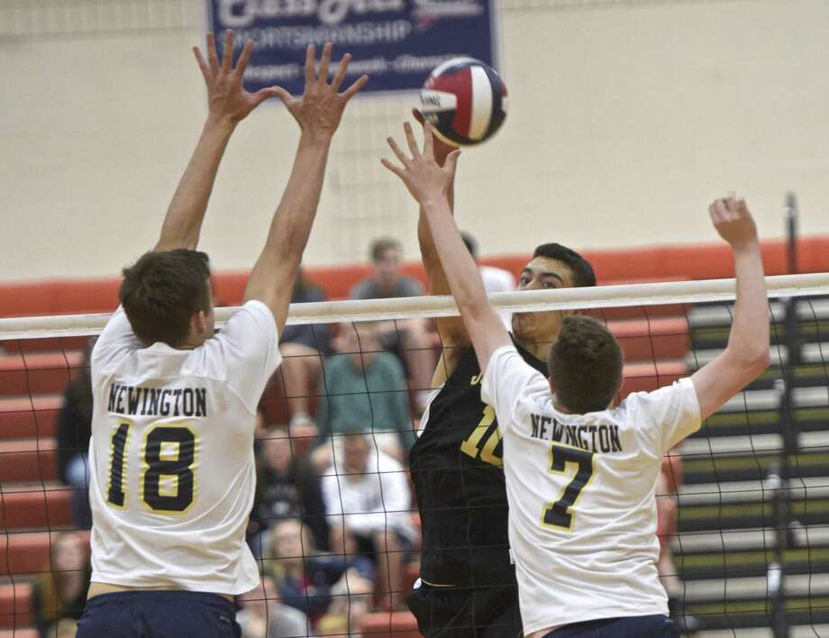 Newington edges Barlow, repeats as Class M boys volleyball champions