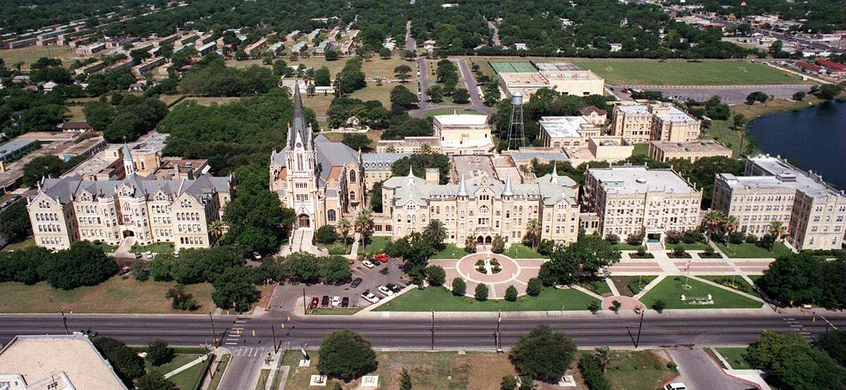 Aerial view of the Our Lady of the Lake University campus