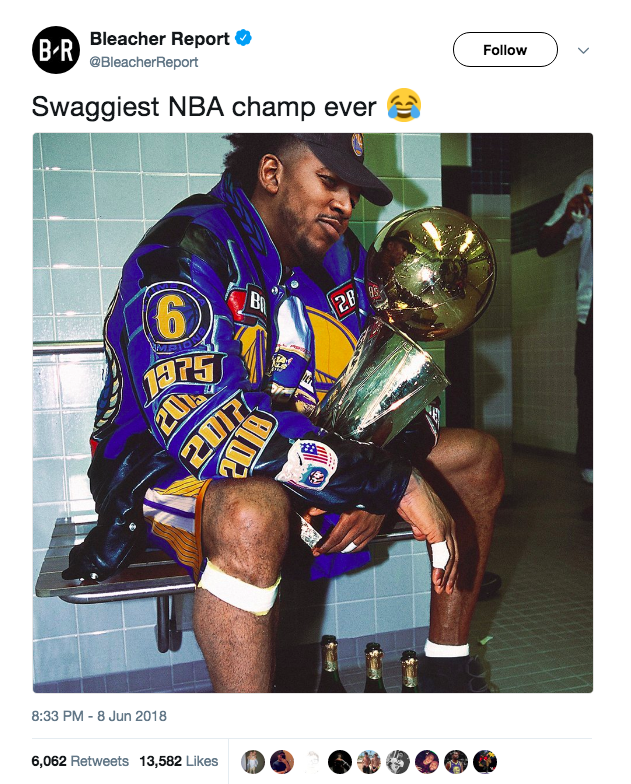 LOOK: 'Swag Champ' Nick Young front and center in Warriors' title  celebration