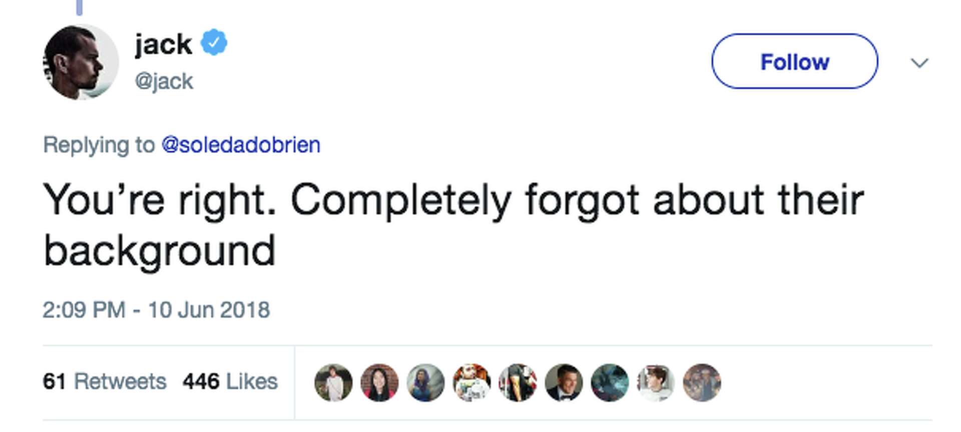 Twitter CEO Jack Dorsey apologizes for eating at Chick-fil-A