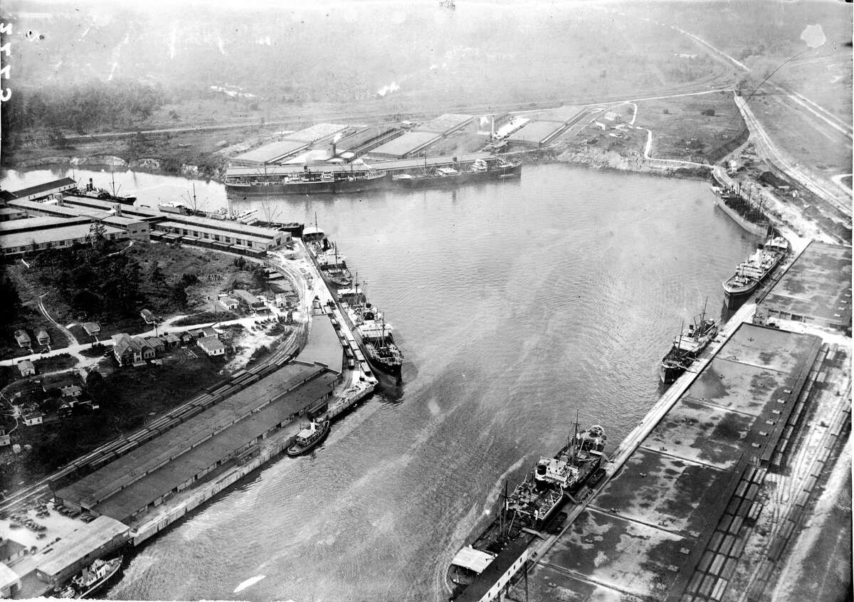 Historical photos of the Houston Ship Channel through the 1950s